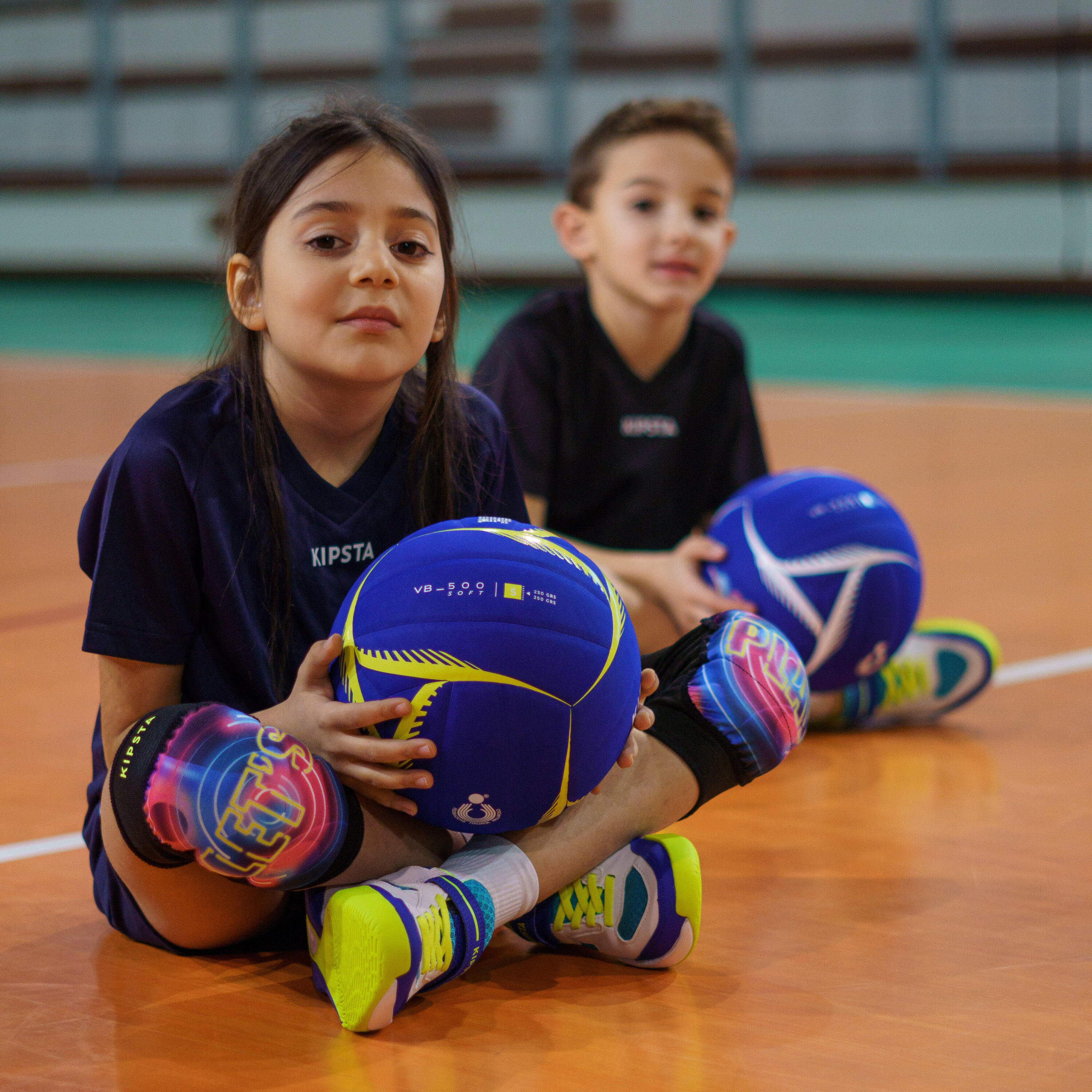 Pallone pallavolo VB 500 SOFT 200-220g blu-bianco FIPAV Volley S3 8/13
