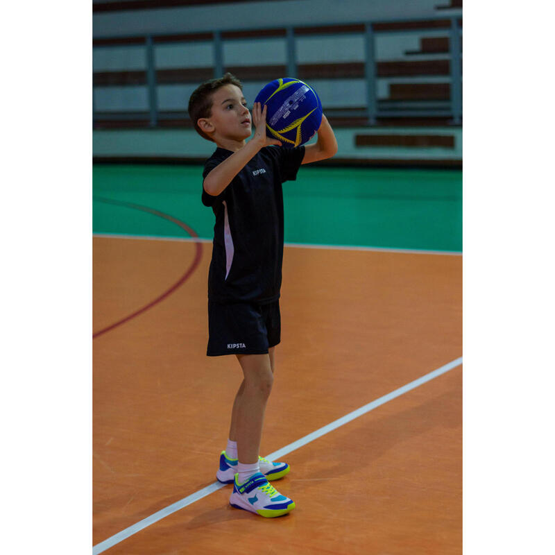 MAILLOT DE VOLLEY-BALL V100 FILLE NOIR
