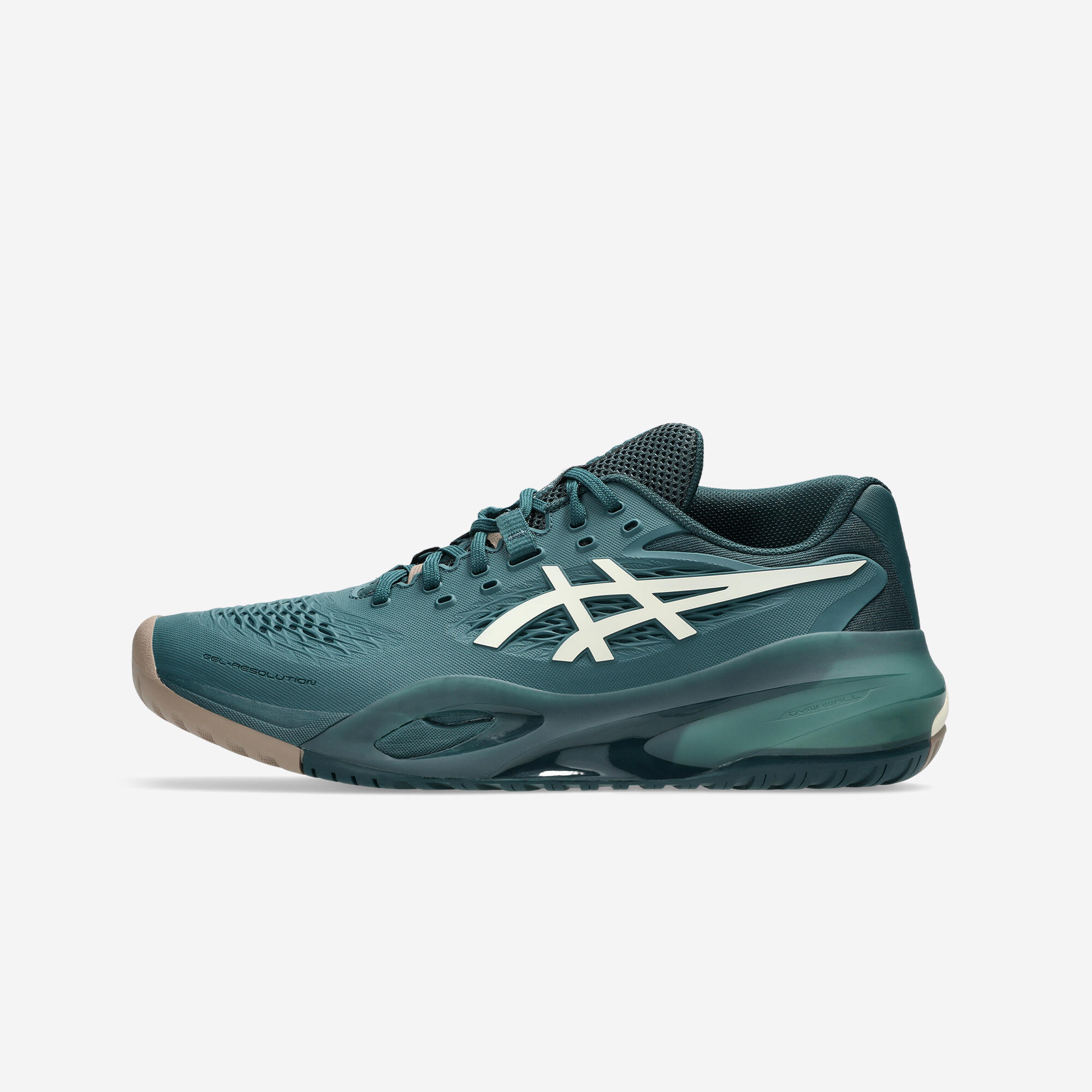 Calçado de ténia homem terra batida - asics gel resolution x verde dourado
