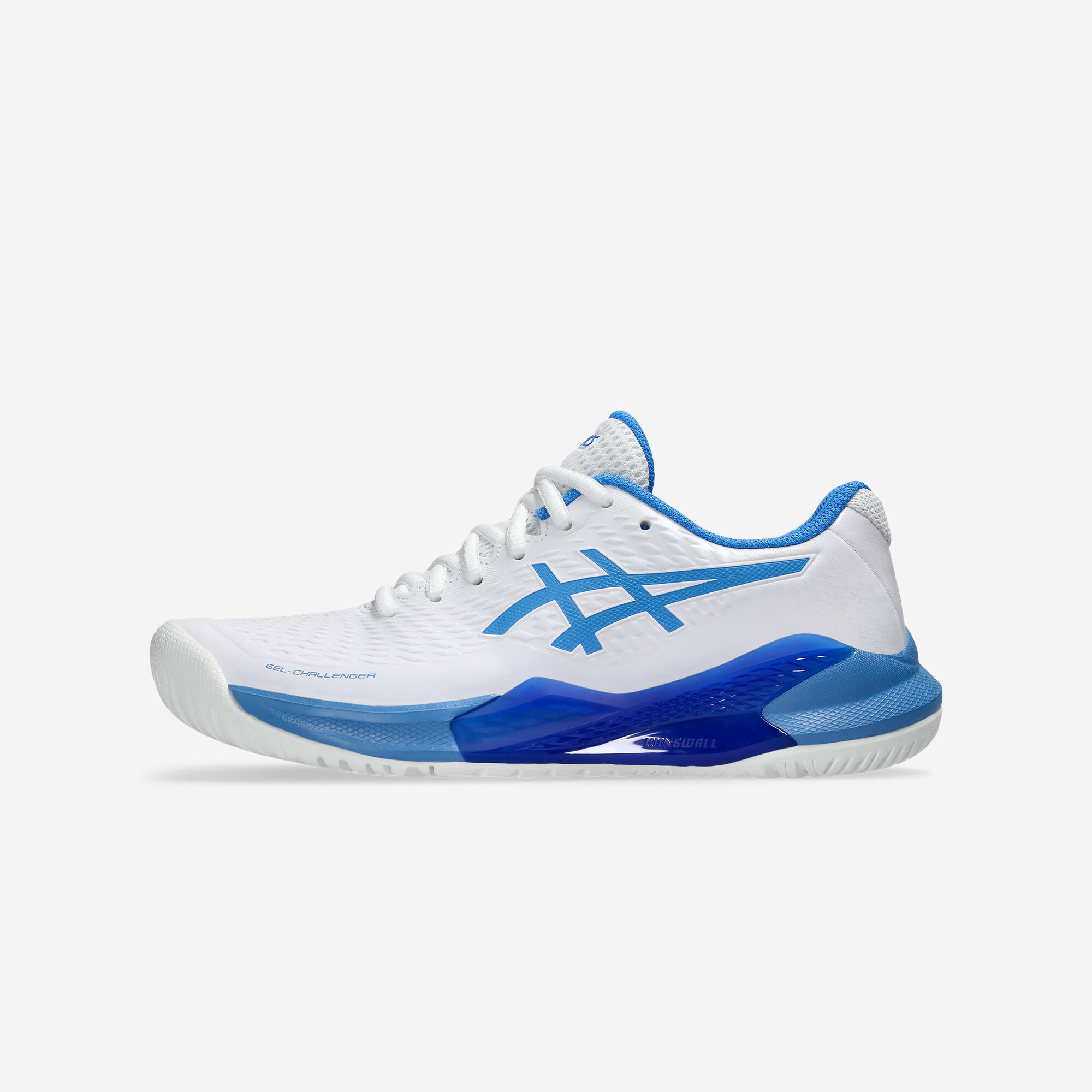Tennisschoenen Gel Challenger 14 multicourt voor dames wit blauw 1/3