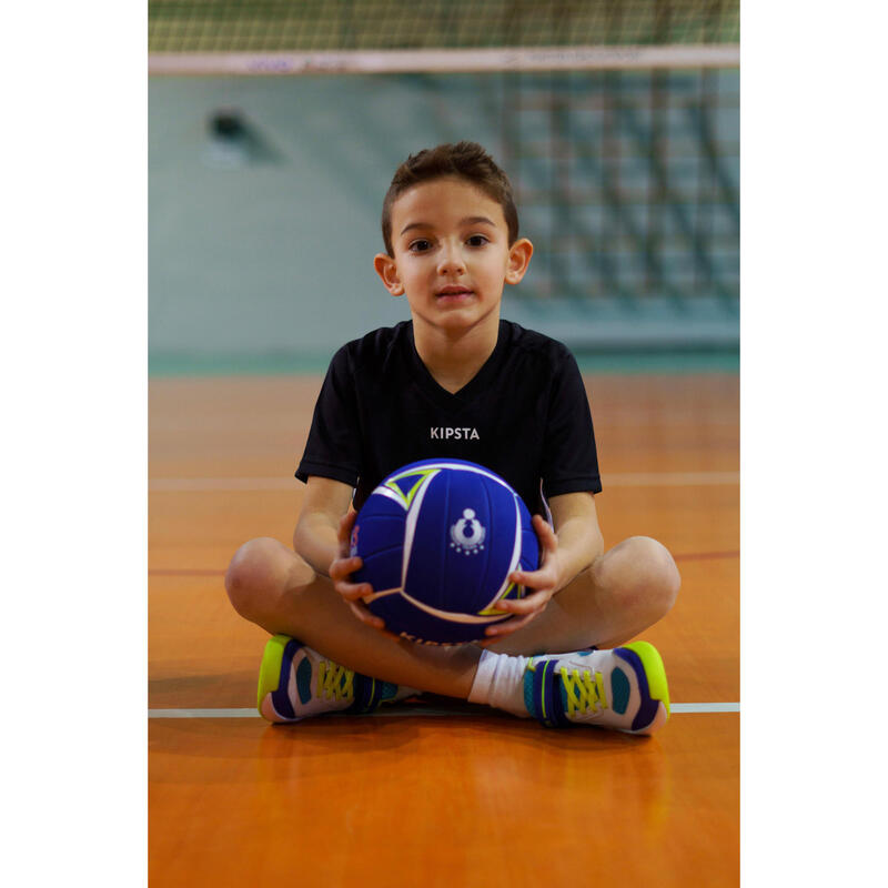 MAILLOT DE VOLLEY-BALL V100 FILLE NOIR
