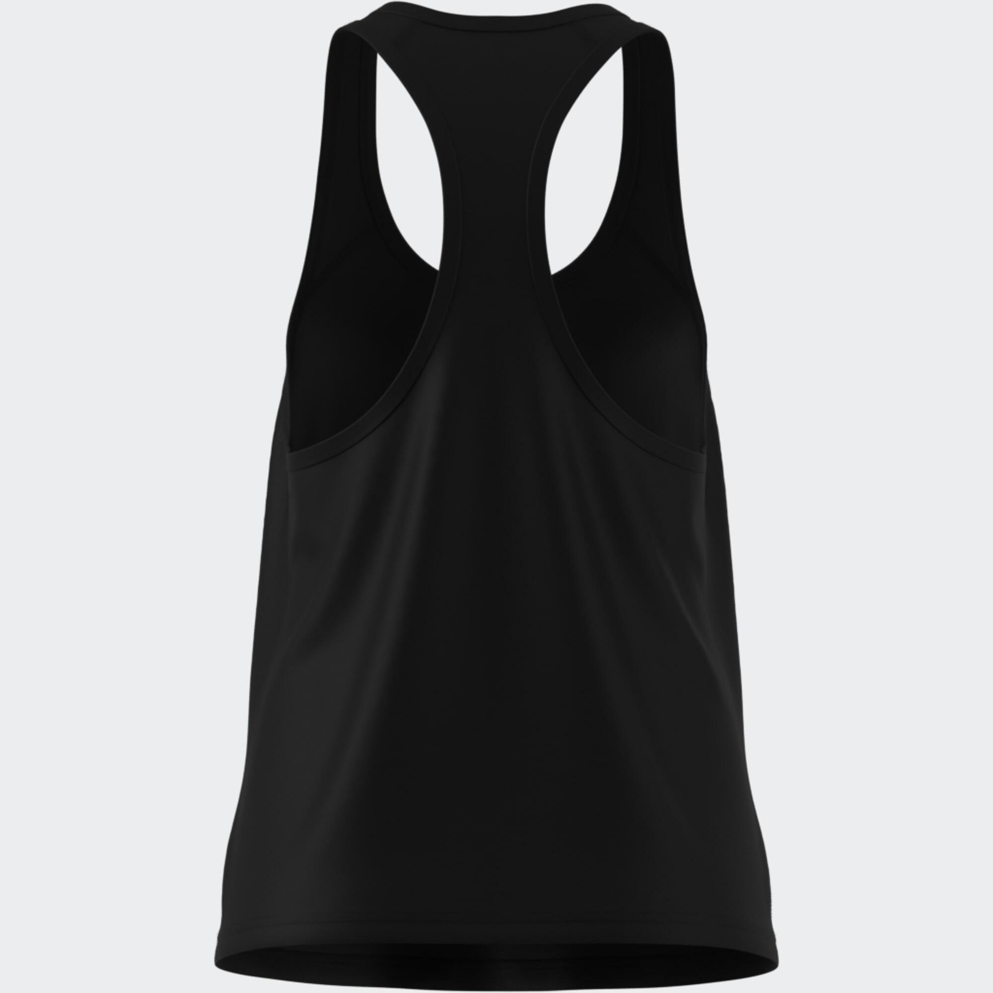 Camiseta Sin Mangas Fitness Mujer Negro 7/10
