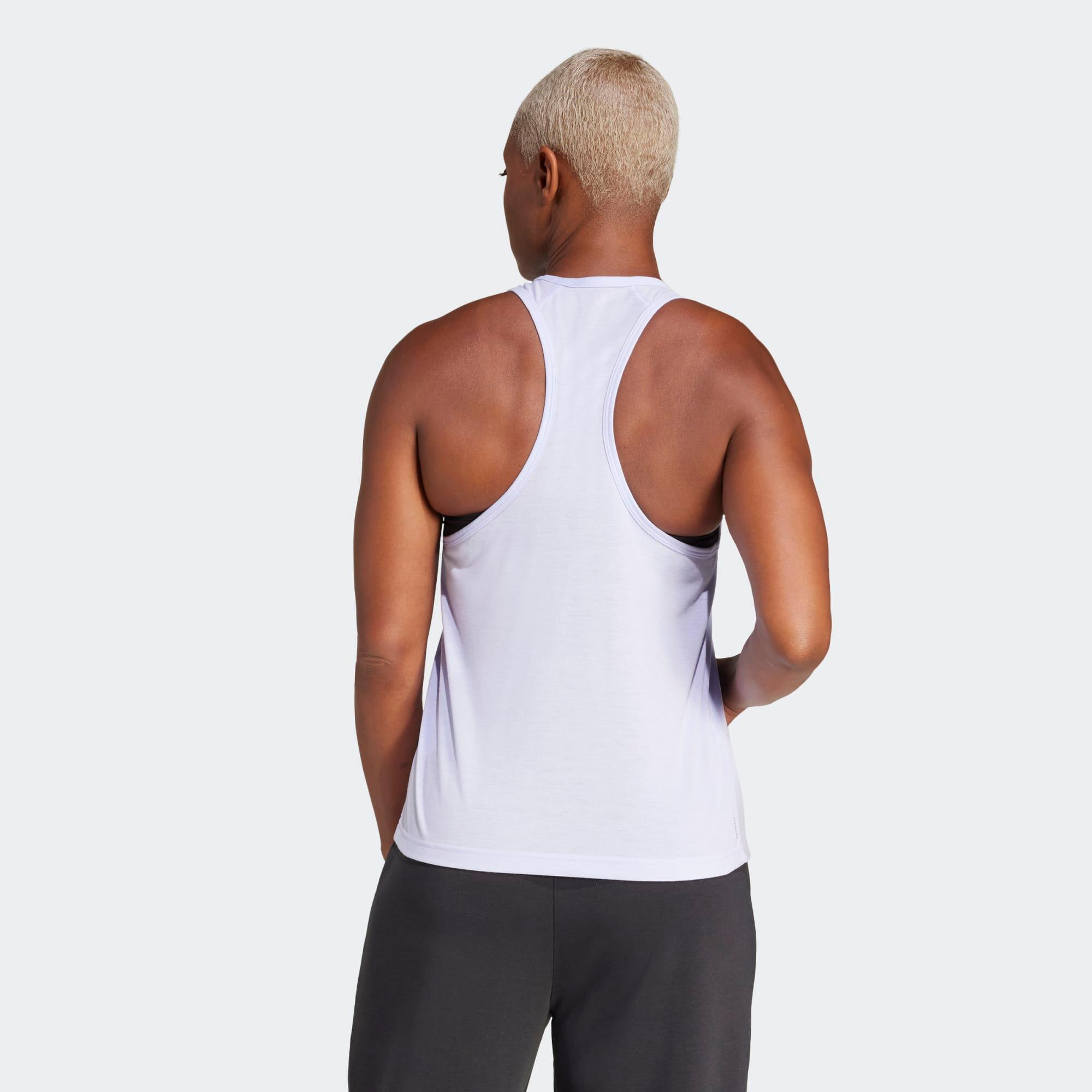 Débardeur fitness femme, mauve 3/5