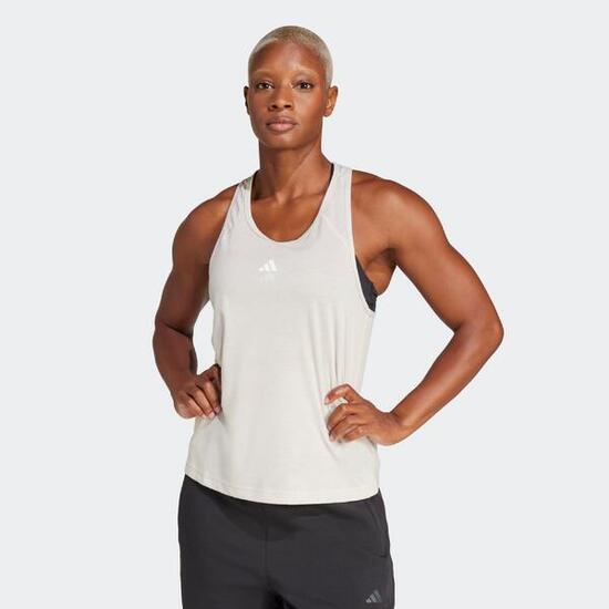 Débardeur fitness femme, gris
