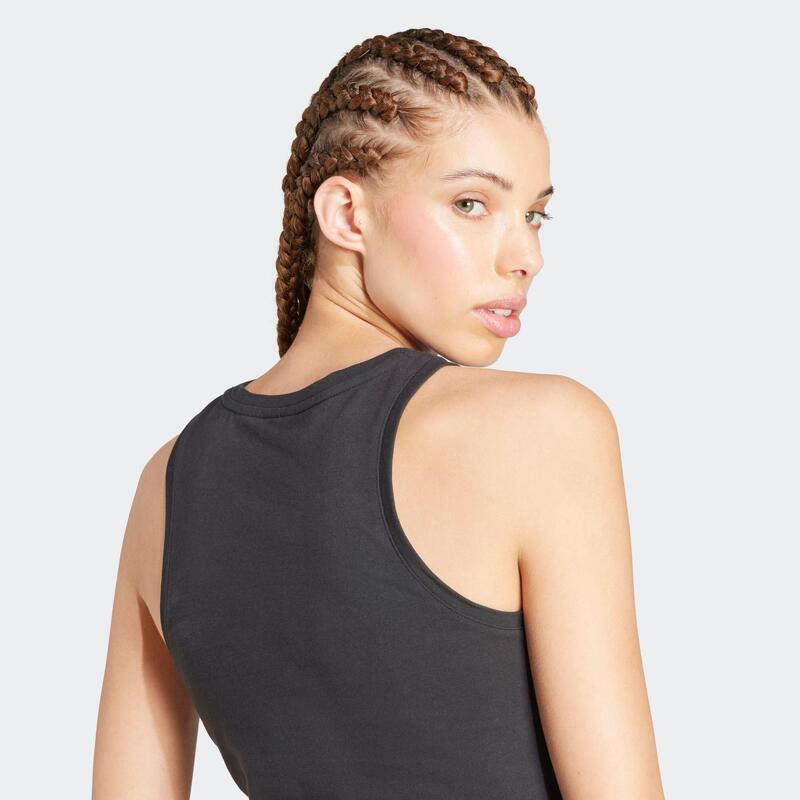 Débardeur en coton pour femme, noir