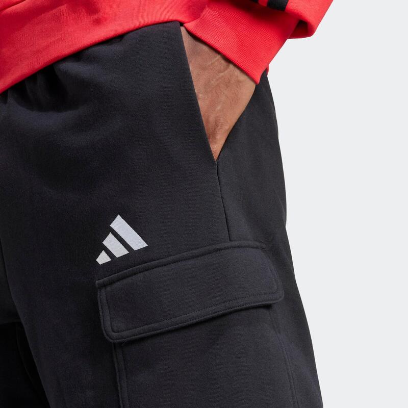 Pantalon scurt bumbac ADIDAS Negru Bărbați