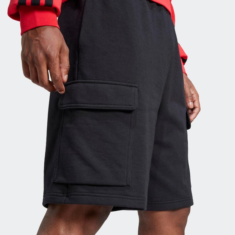 Pantalon scurt bumbac ADIDAS Negru Bărbați