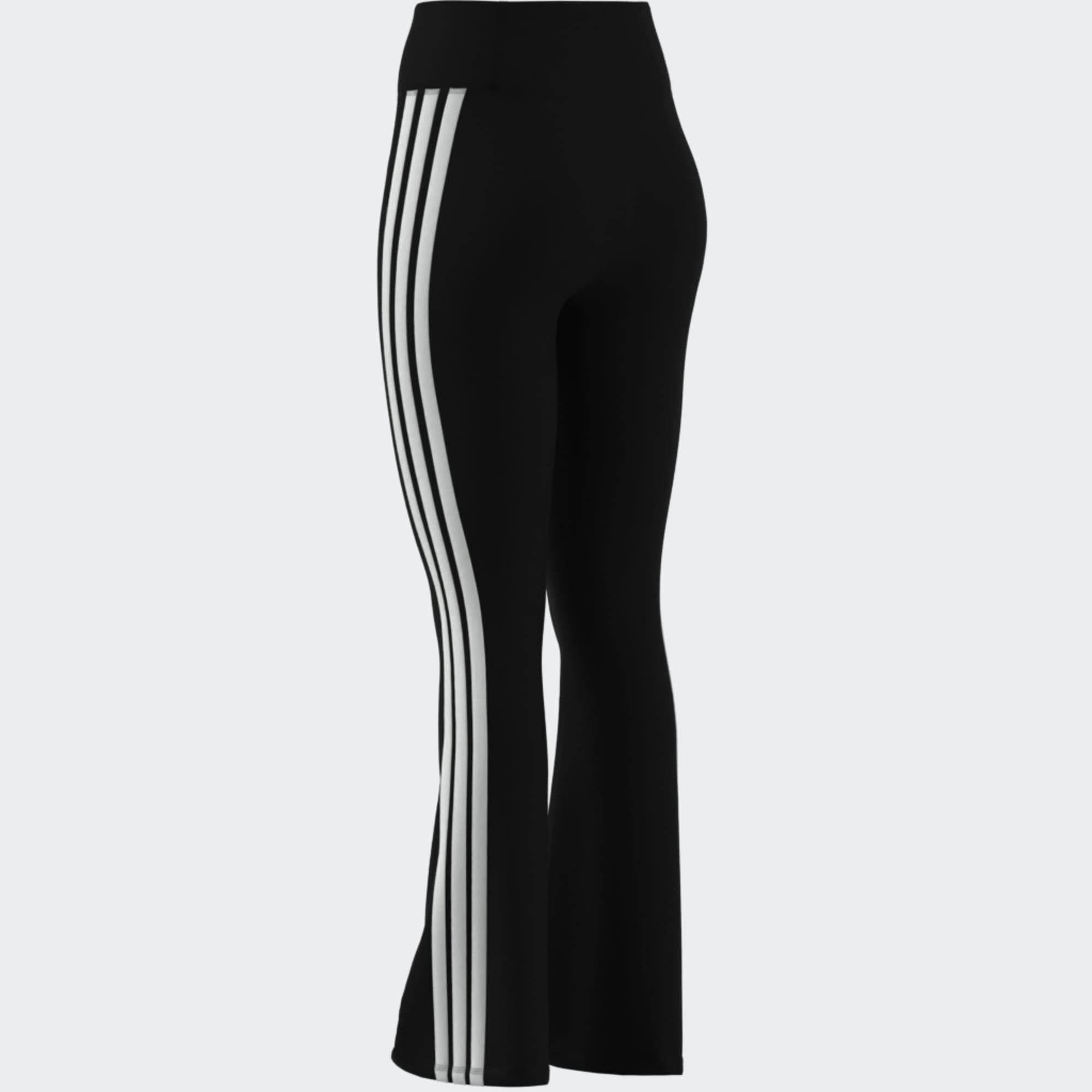 Leggings ADIDAS donna palestra modellanti vita alta traspiranti neri 4/8