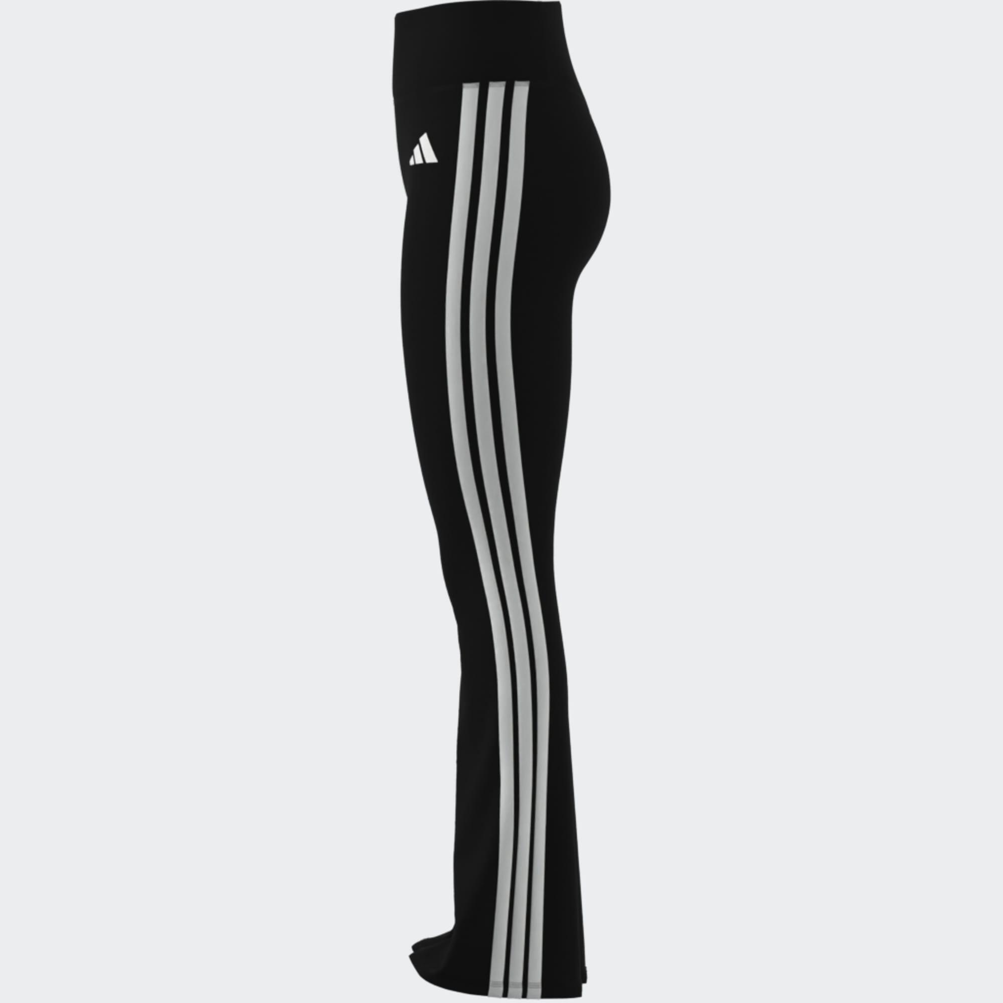 Fitnesslegging voor dames zwart 3/8