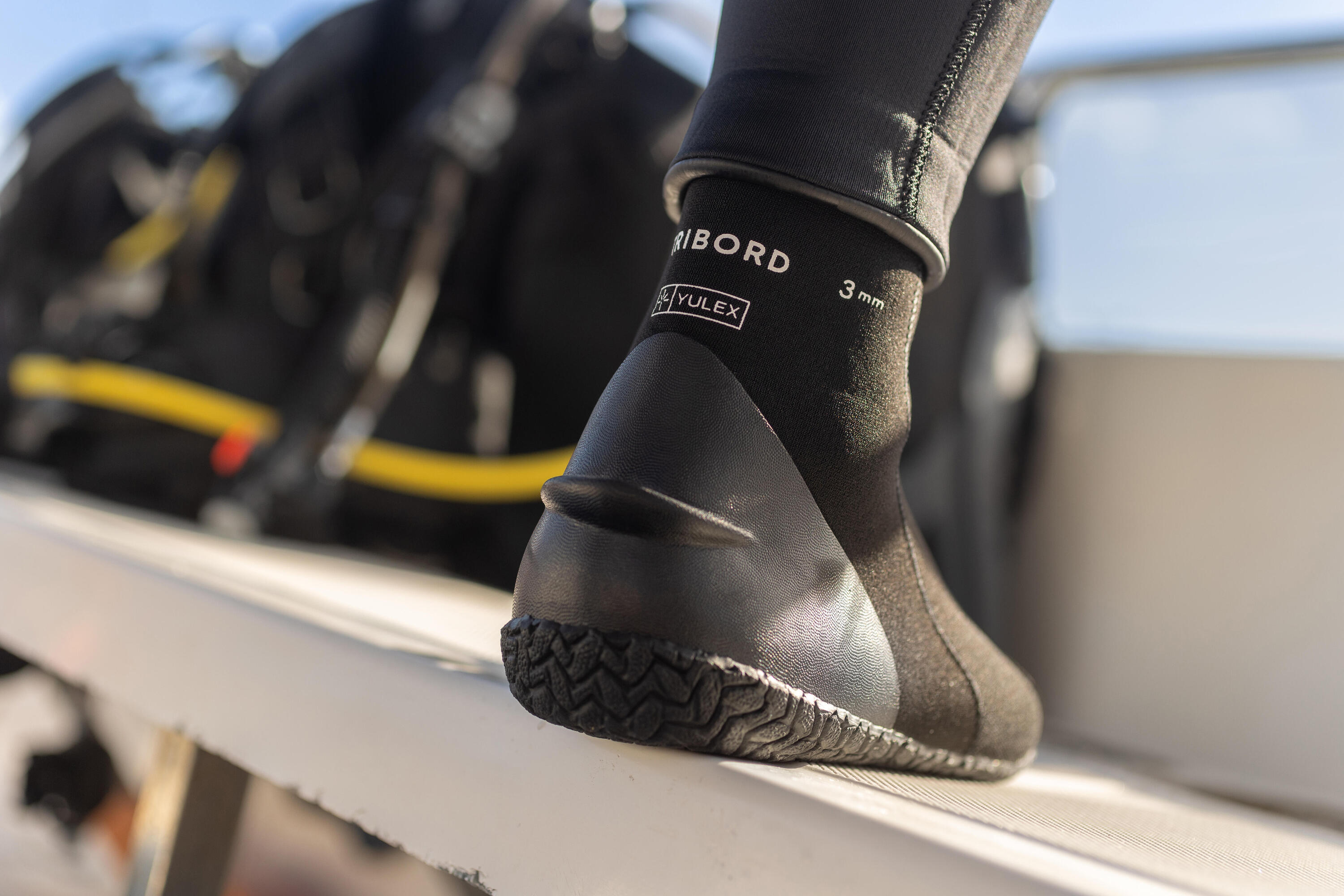 Gebraucht - Neoprenschuhe Tauchen Yulex 3 mm schwarz 10/10