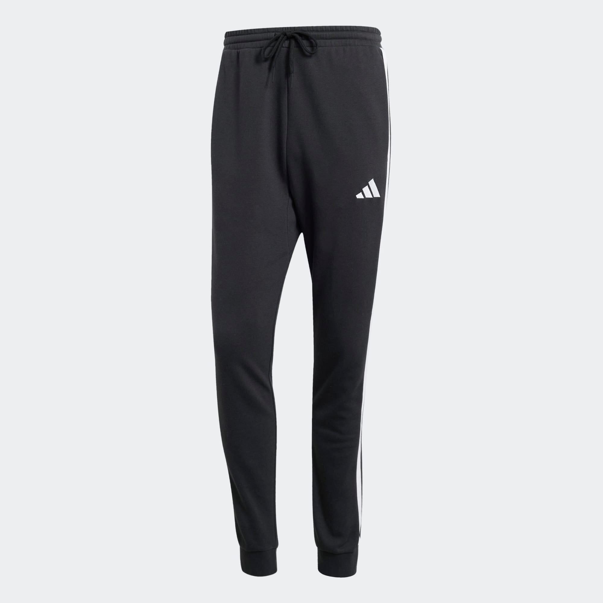 Joggingbroek katoen heren blauw/zwart