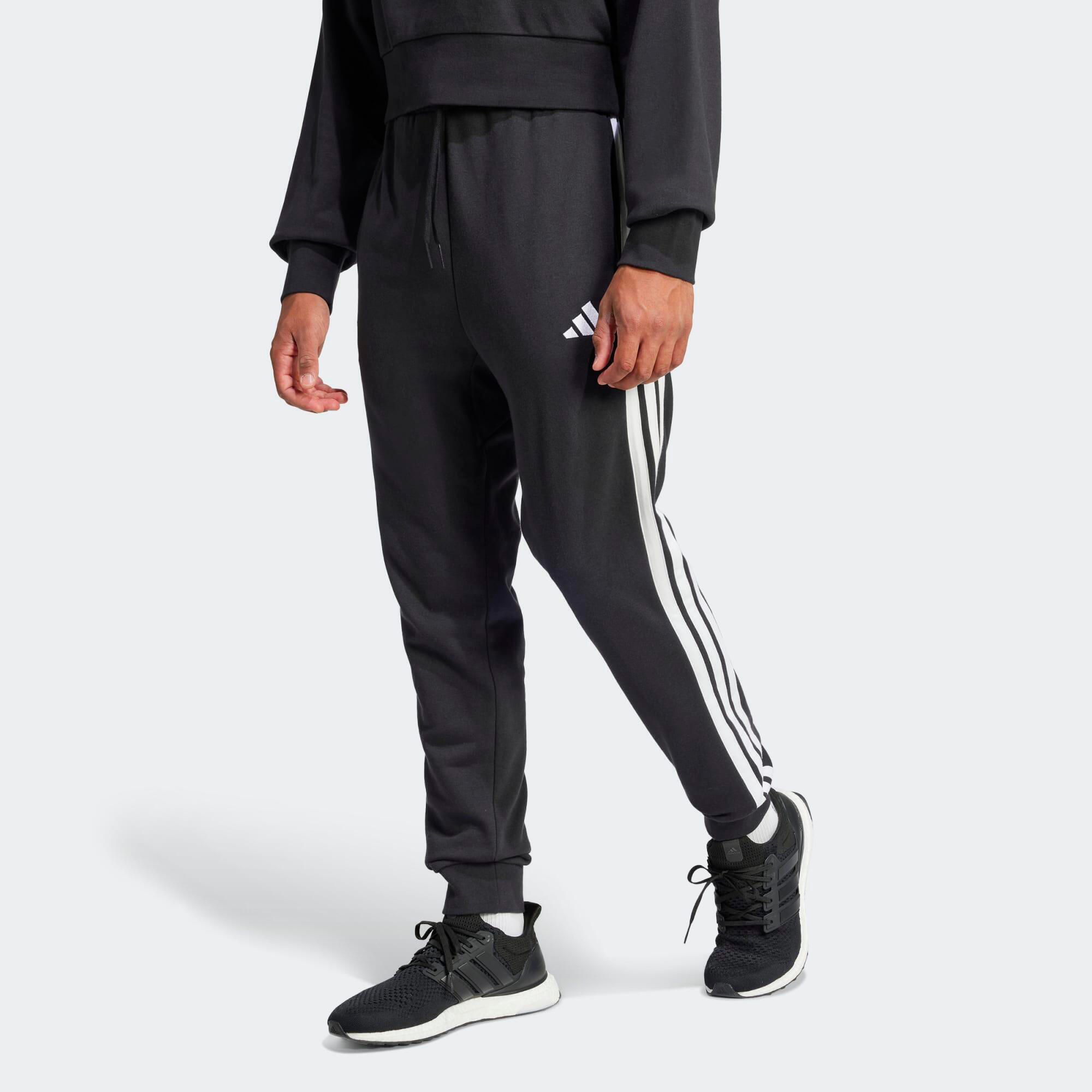 Pantalon de jogging en coton homme, noir - ADIDAS Pantalon de jogging en coton homme, noir - ADIDAS