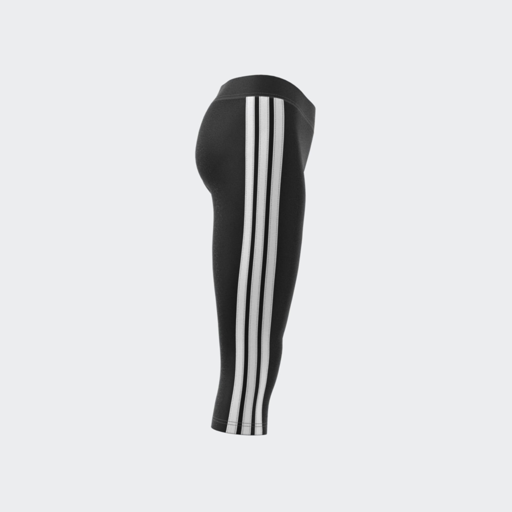 Women's Cotton Fitness Leggings - Black 7/8