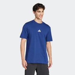 T-shirt de Fitness em Algodão Homem Azul