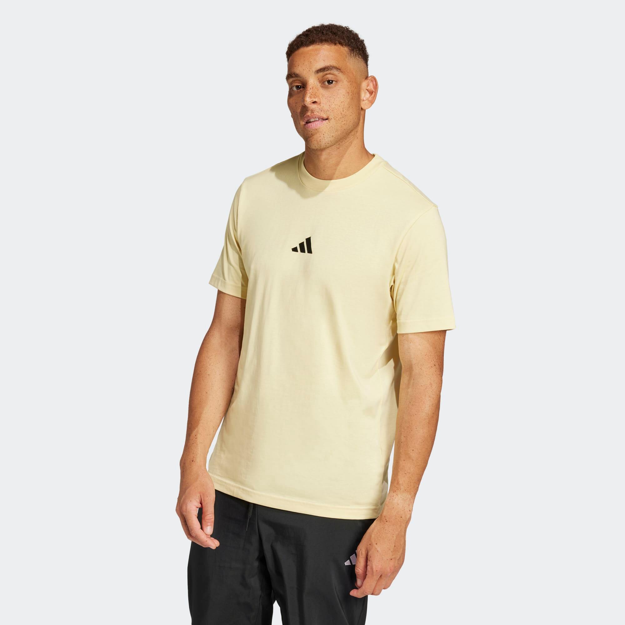 ADIDAS Camiseta Fitness Hombre Amarillo