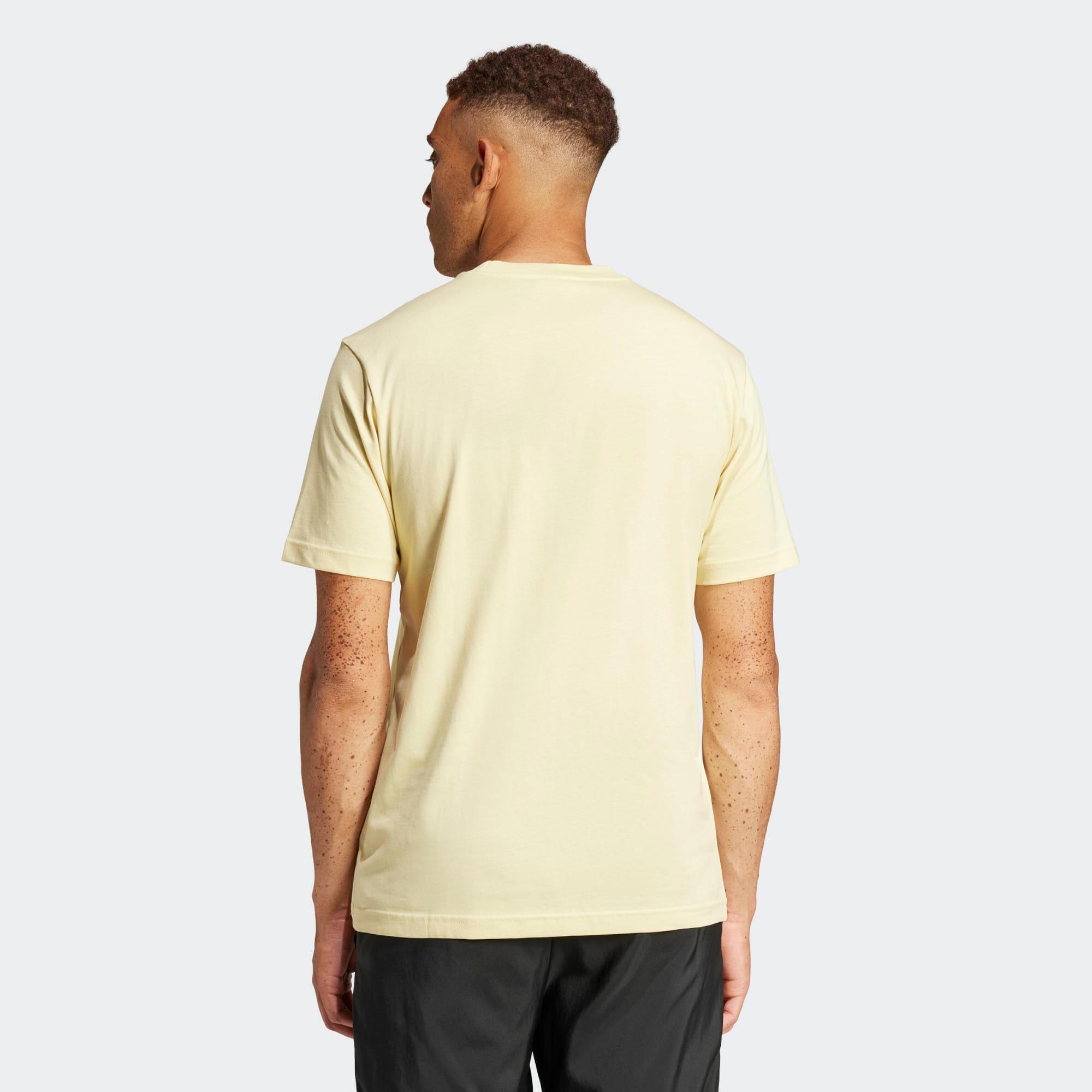 T-shirt de fitness homme, jaune 3/5
