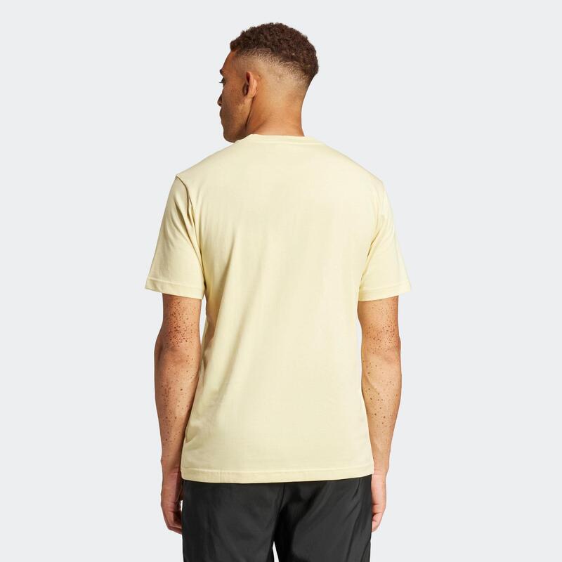 T-shirt de fitness homme, jaune