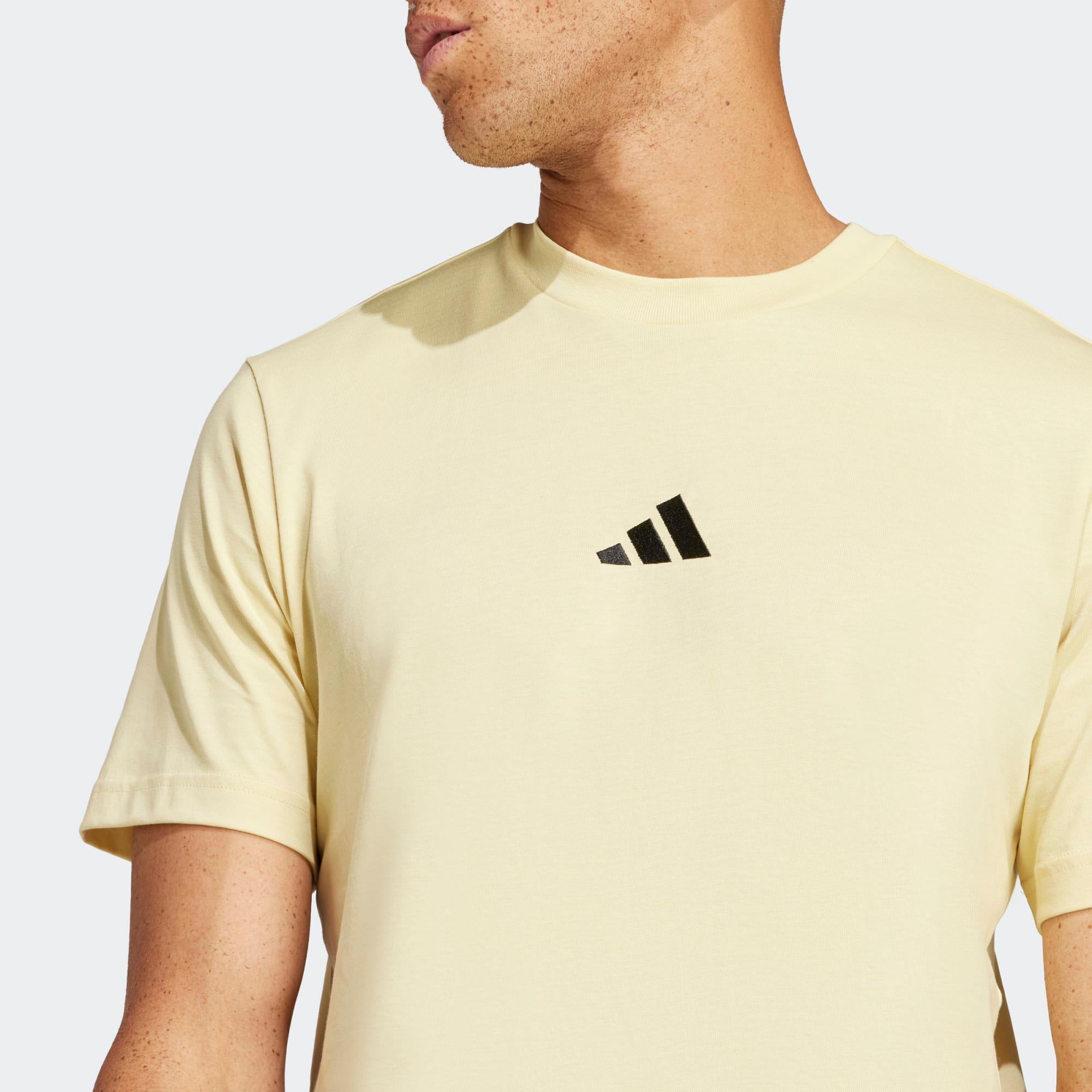 T-shirt de fitness homme, jaune 4/5