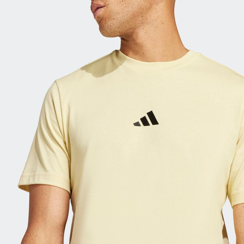 T-shirt de fitness homme, jaune