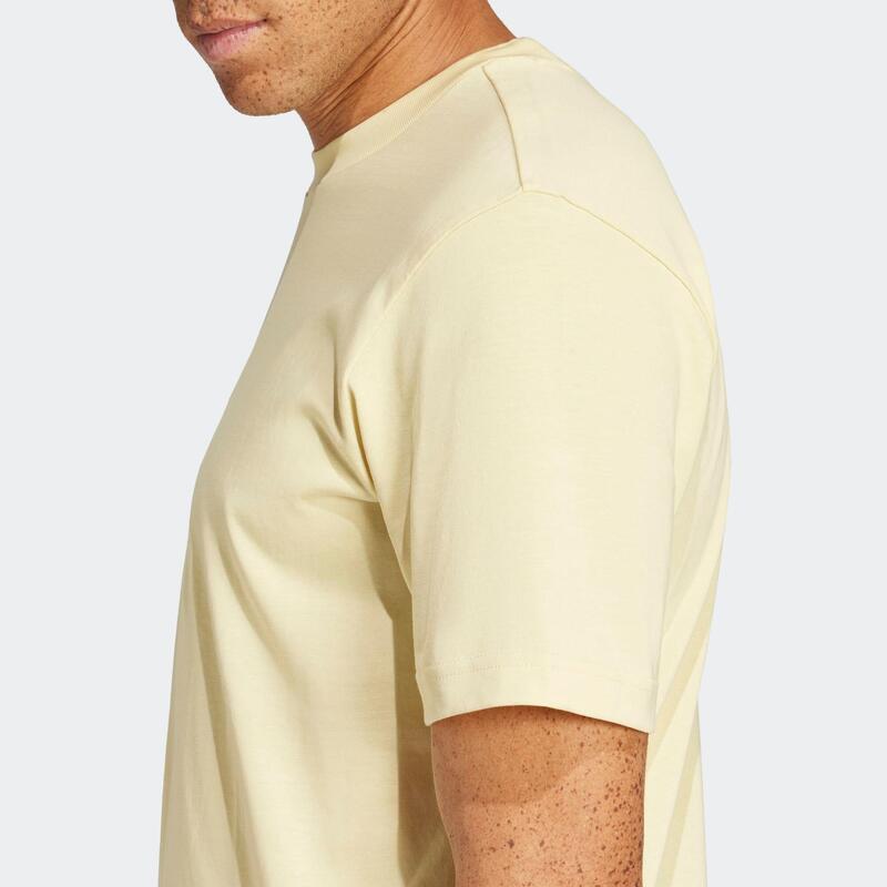 T-shirt de fitness homme, jaune