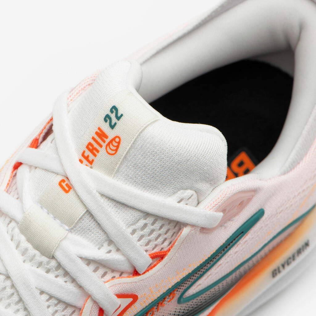 Meeste jooksujalatsid Brooks Glycerin 22, valge/oranž
