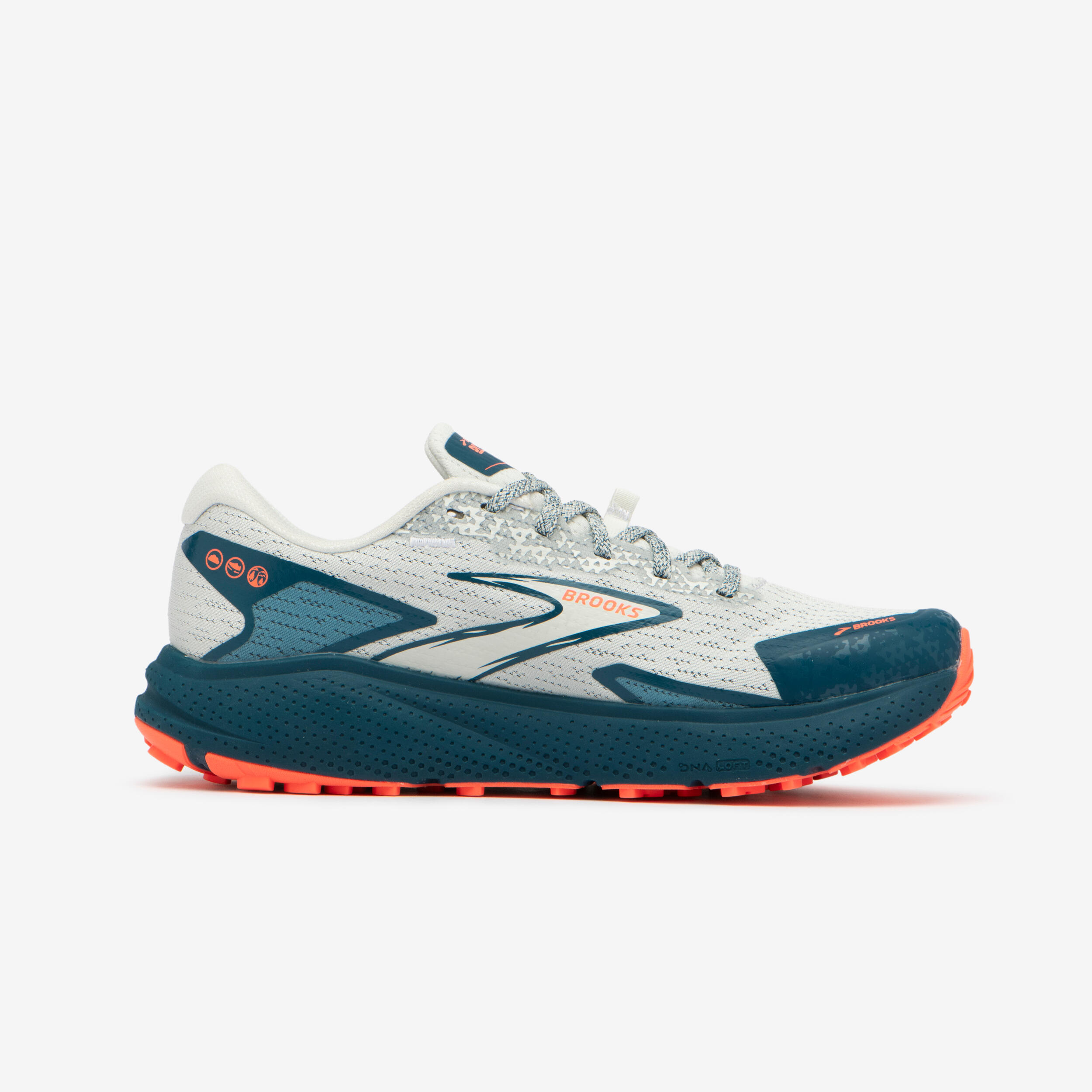Seconde vie - Chaussures de running trail femme, Brooks divide 5, bleu 3/7
