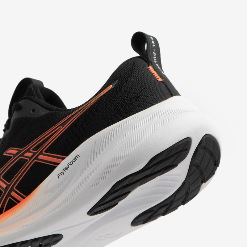 ÎNC��LȚĂMINTE ALERGARE ASICS GEL-PULSE 16 NEGRU/PORTOCALIU BĂRBAȚI