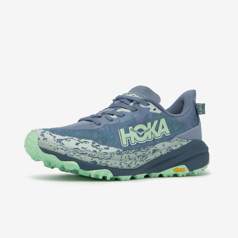 Chaussures de Trail Running Femme, Hoka Speedgoat 6 Bleu Turquoise