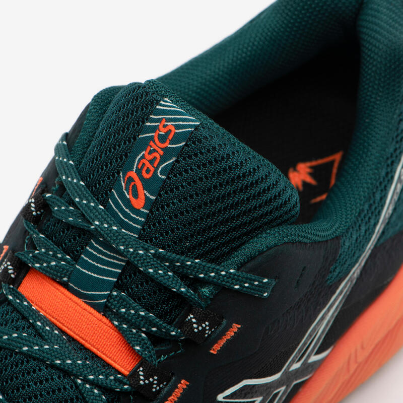 Chaussures de Trail Running Homme, Asics Trabuco Terra 2 Noir Vert Orange