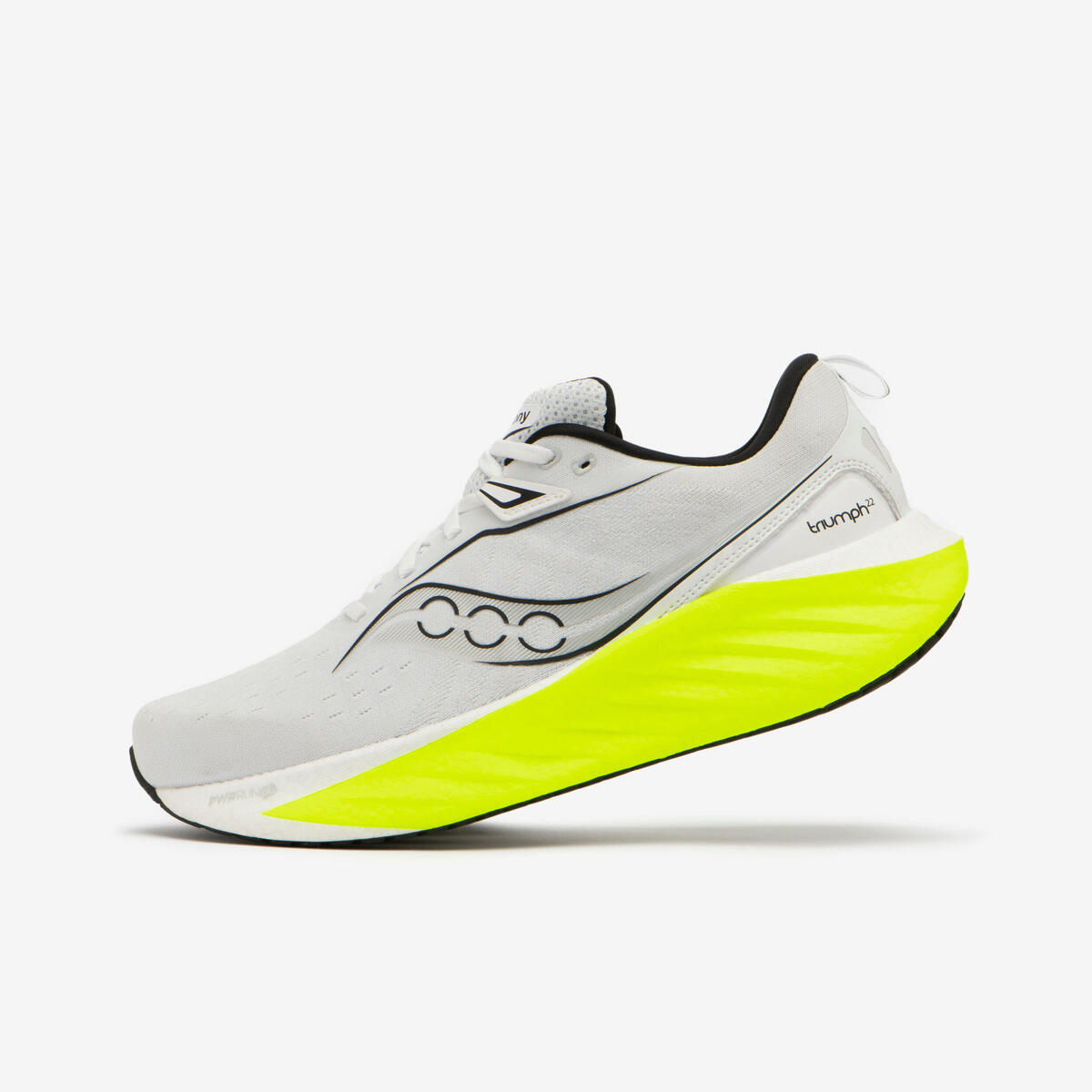 Chaussures de Running Homme, Saucony Triumph 22 Blanche Jaune