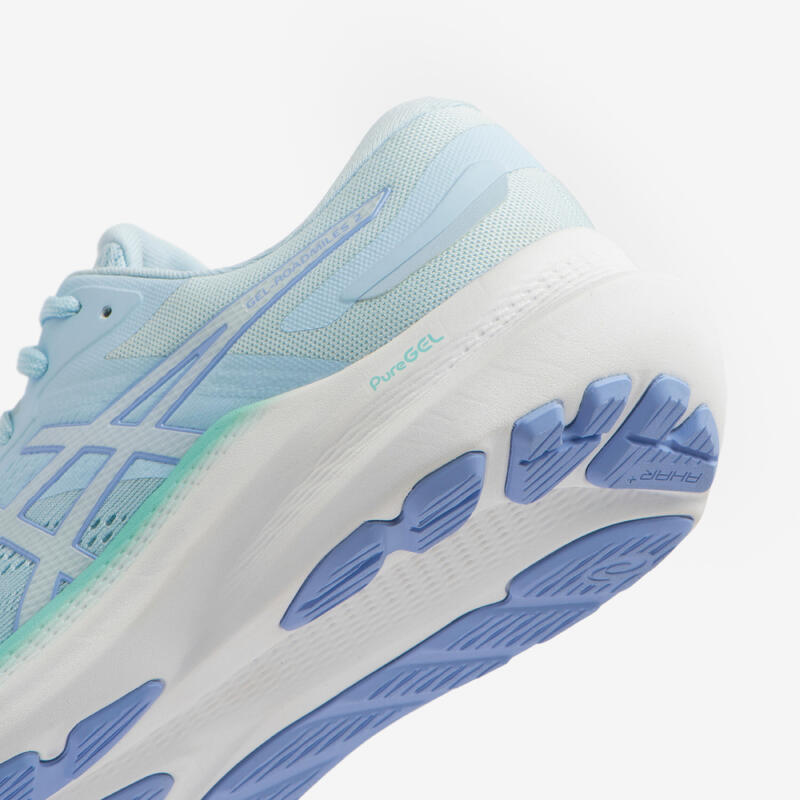 Chaussure de Running Femme, Asics Gel Roadmiles 2 Bleu Turquoise