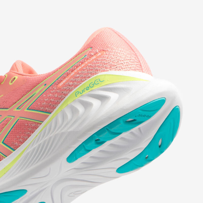 CHAUSSURES DE RUNNING FEMME ASICS GEL STRATUS KNIT 4 - GOYAVE/CITRON VERT 