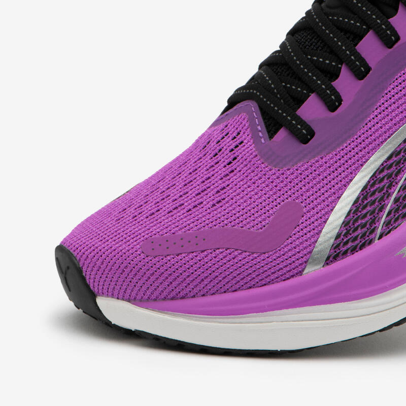 Chaussures de Running Femme, Puma Velocity Nitro 3 Violette Rose