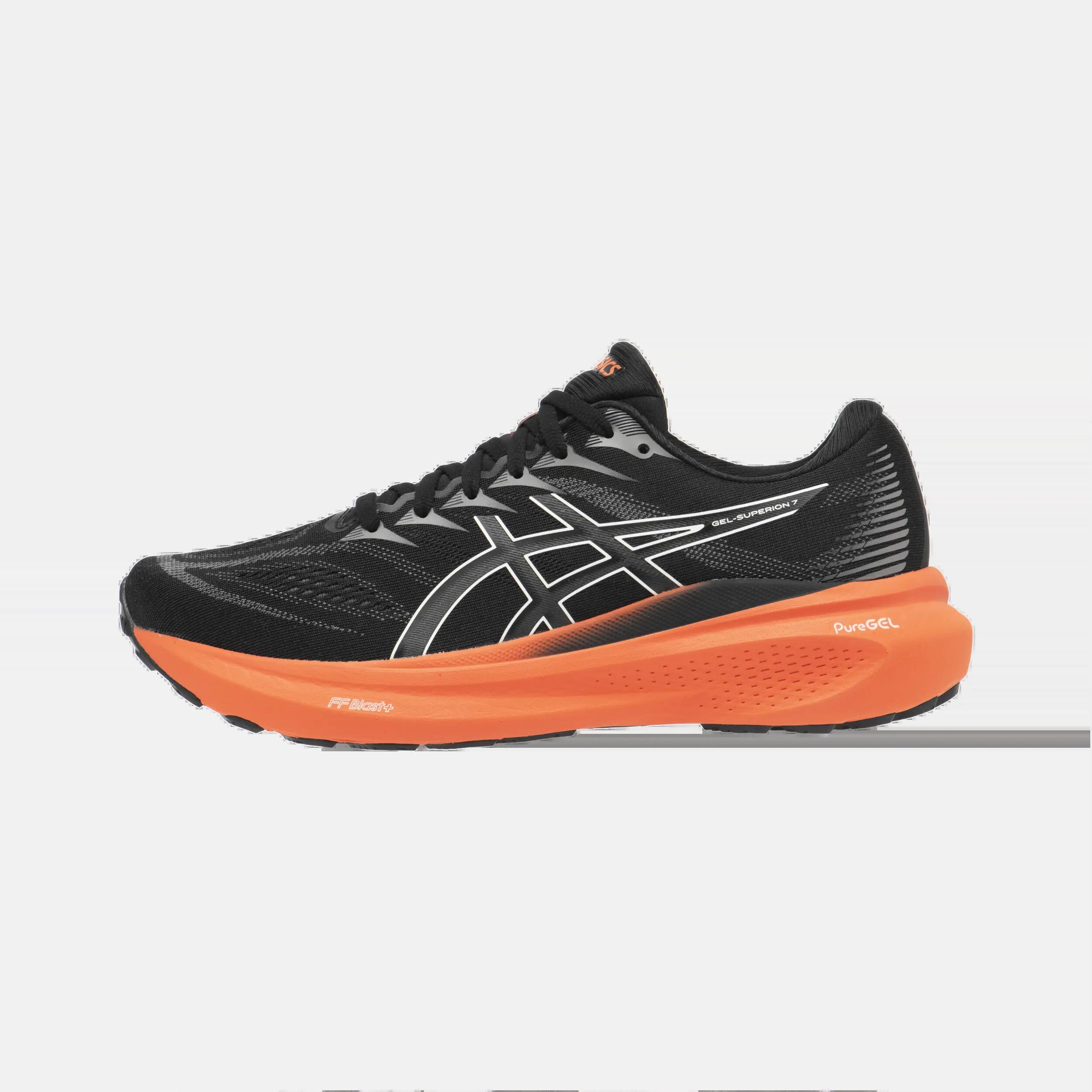 Încălțăminte de alergare ASICS Gel-Superion 7 Negru-Portocaliu Bărbați 2/9
