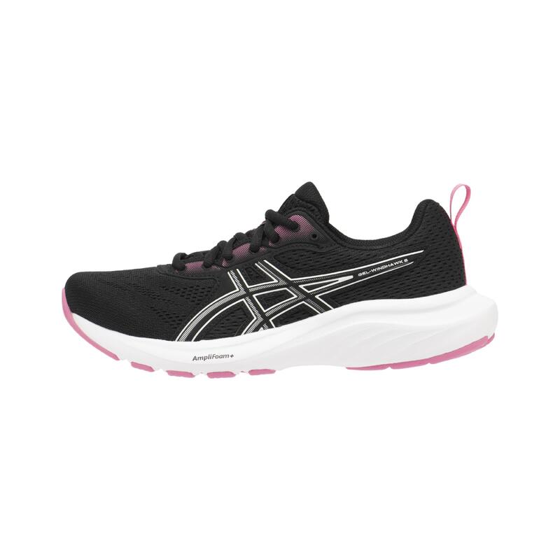 Încălțăminte Alergare jogging ASICS GEL-WINDHAWK NEGRU/CORAI DAMĂ