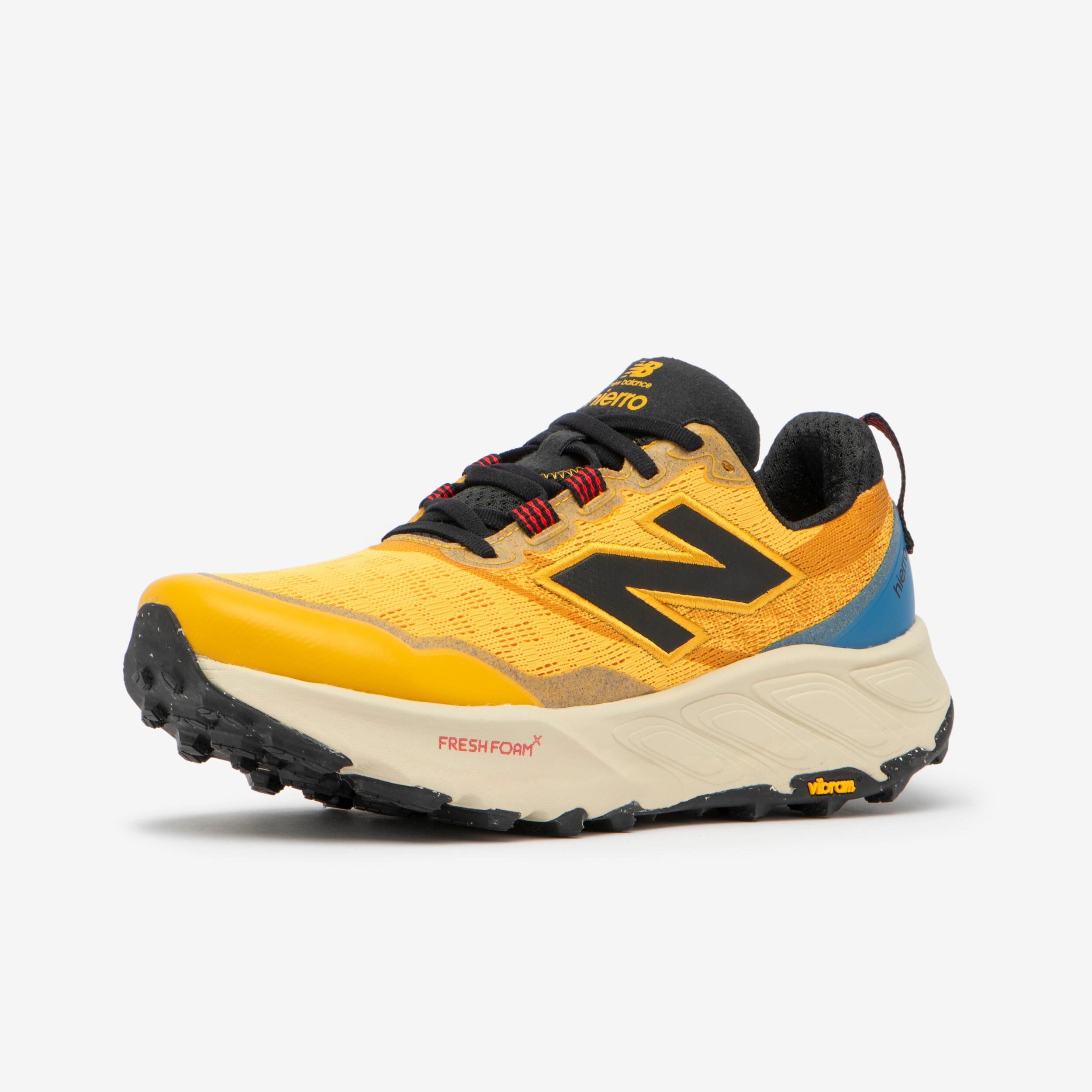 New Balance Fresh Foam X Hierro V9 Men's Trail Running Shoes - Yellow 3/8