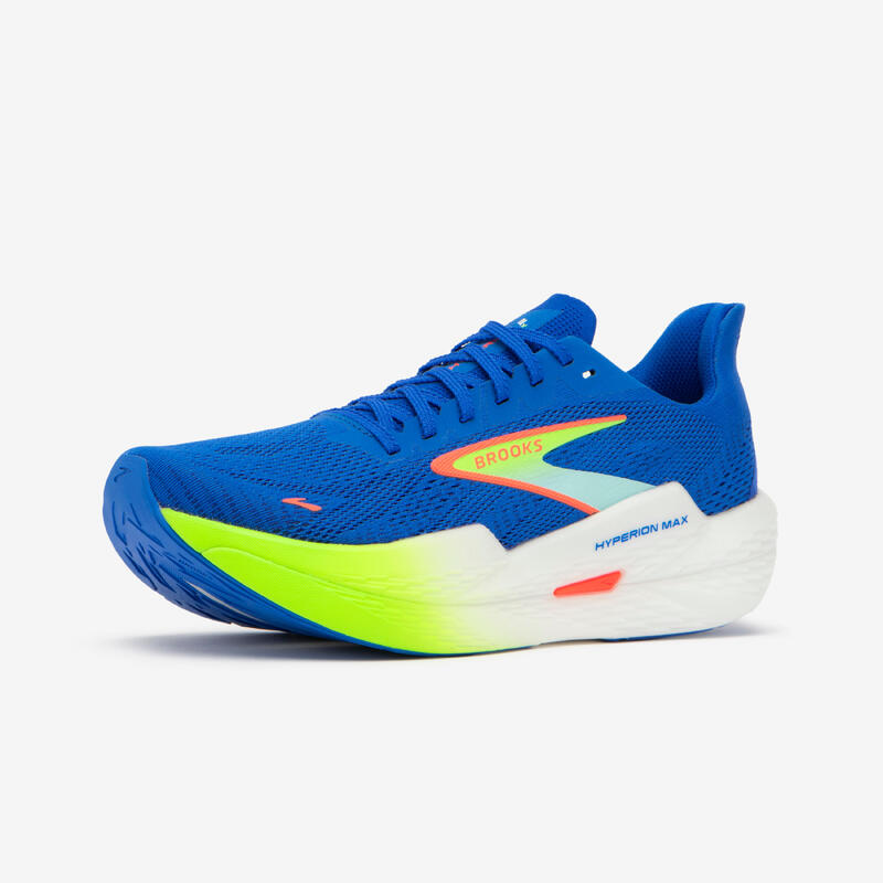 Chaussures de Running Homme, Brooks Hyperion Max 2 Bleu Jaune