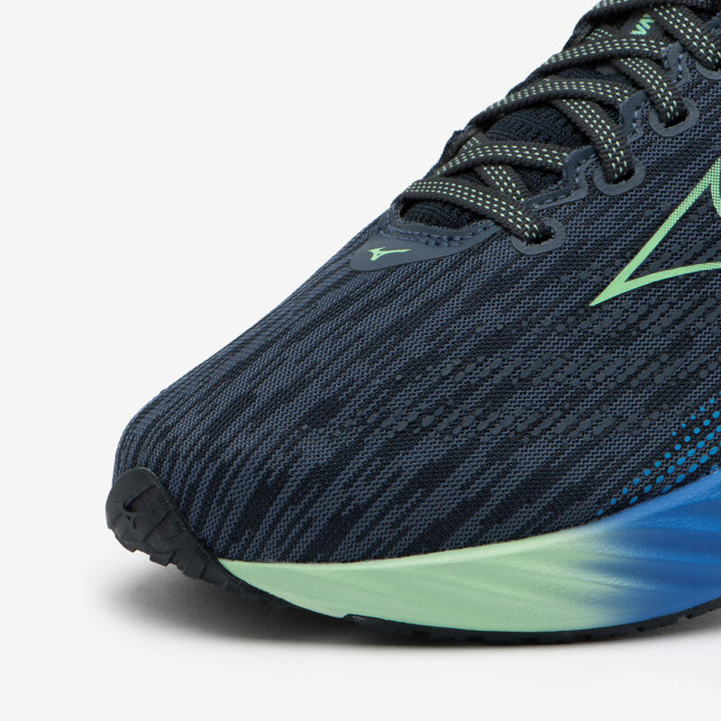Chaussures de running route et chemin stabilisé Homme, Mizuno Wave Rider 28 Bleu