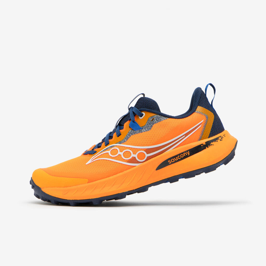 Moški trail tekaški copati, Saucony Peregrine 15 - oranžni