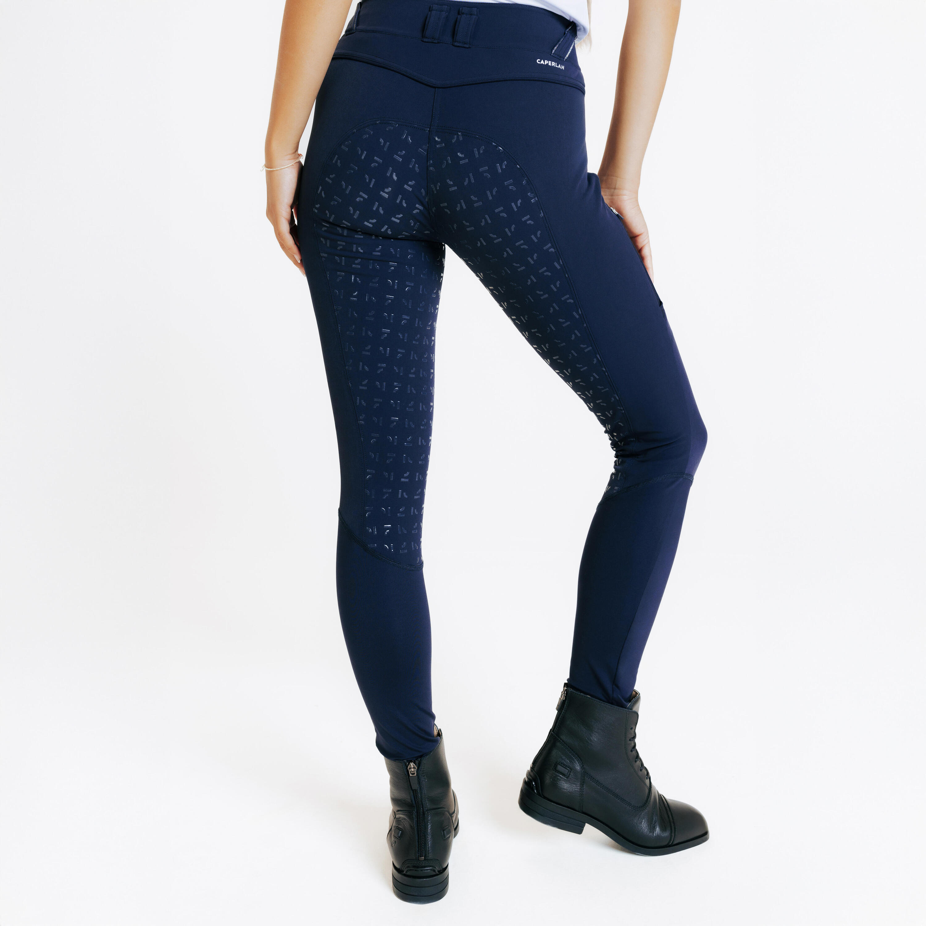 Pantalon équitation full grip Femme - 900 marine 3/7
