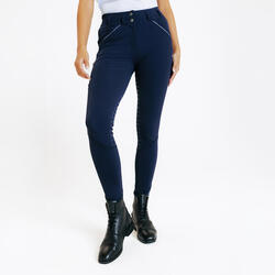 Pantalon équitation full grip Femme - 900 marine