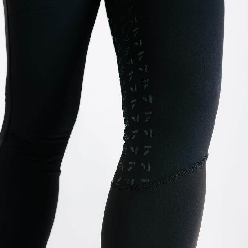 Rijbroek voor dames full grip 900 zwart