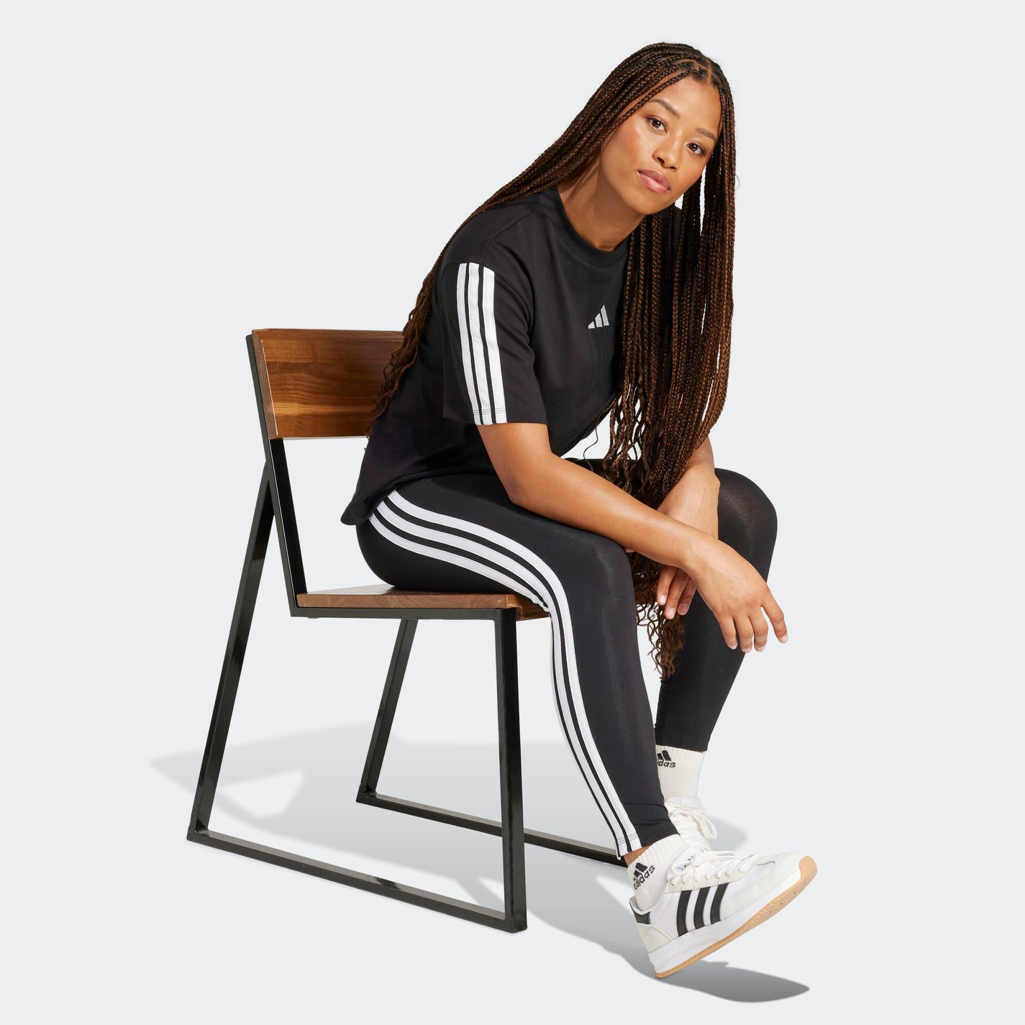 ADIDAS ADIDAS dámske bavlnené legíny čierne L · záber 3