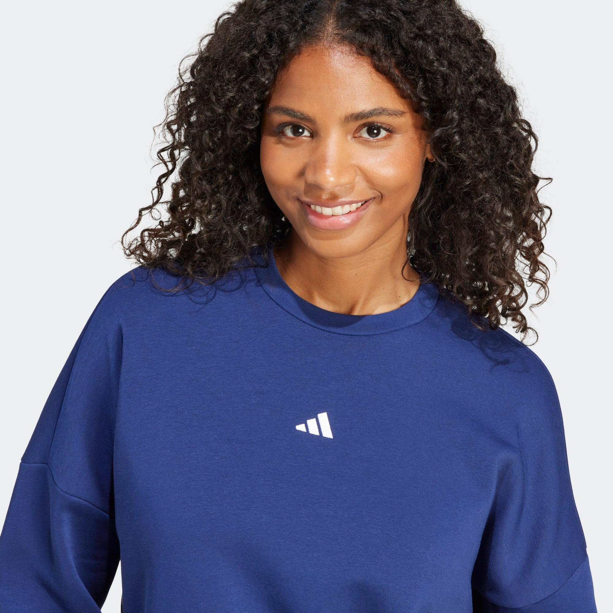 Fitness-Sweatshirt Damen, blau 4/5