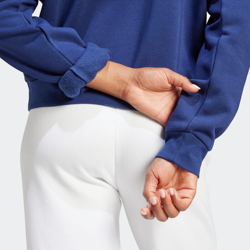 Sweat-shirt de fitness femme, bleu