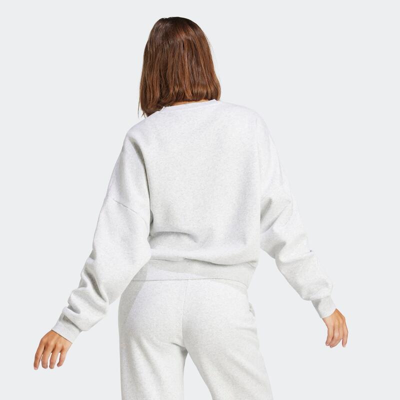 Sweat-shirt de fitness femme, gris