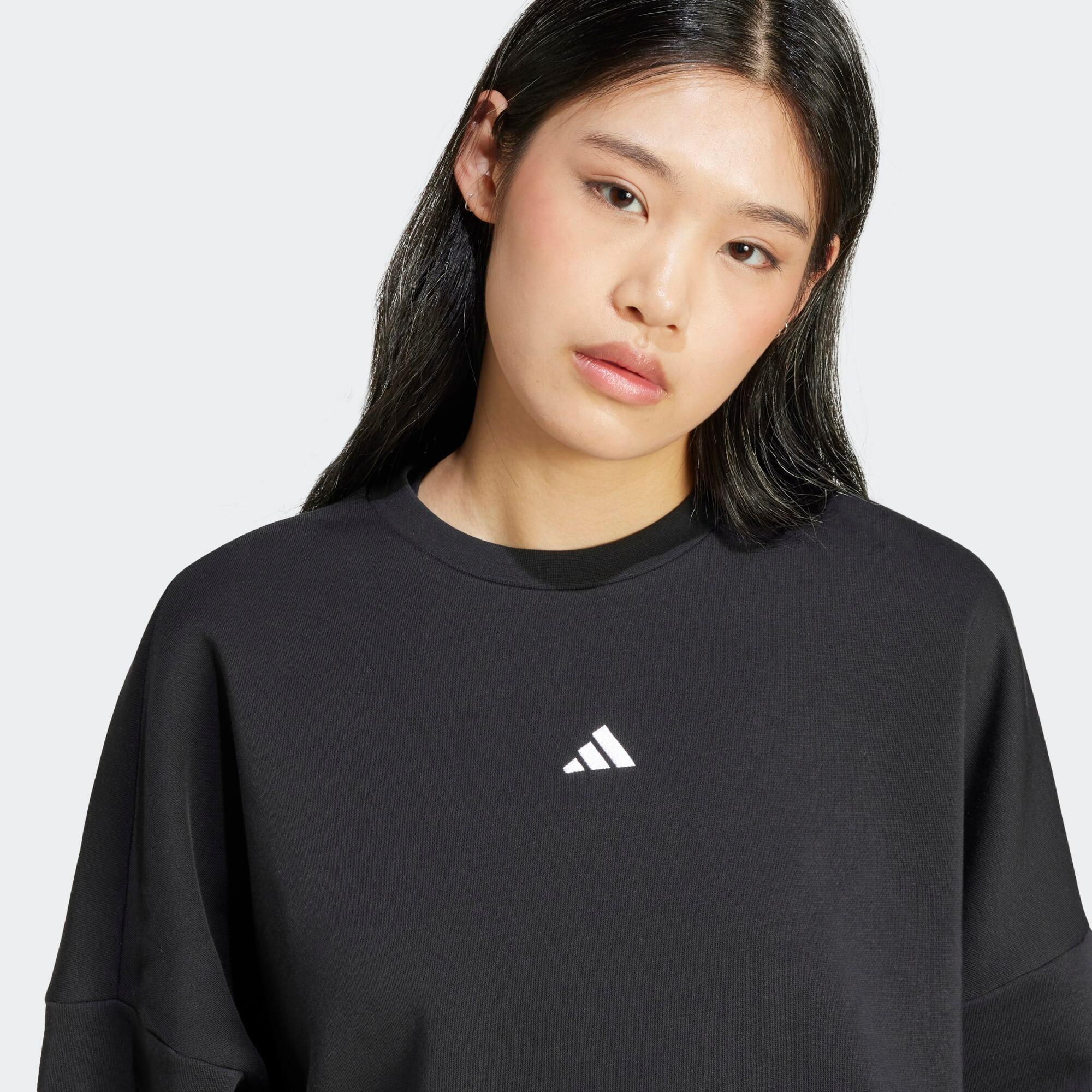 Fitness sweater voor dames zwart 4/5