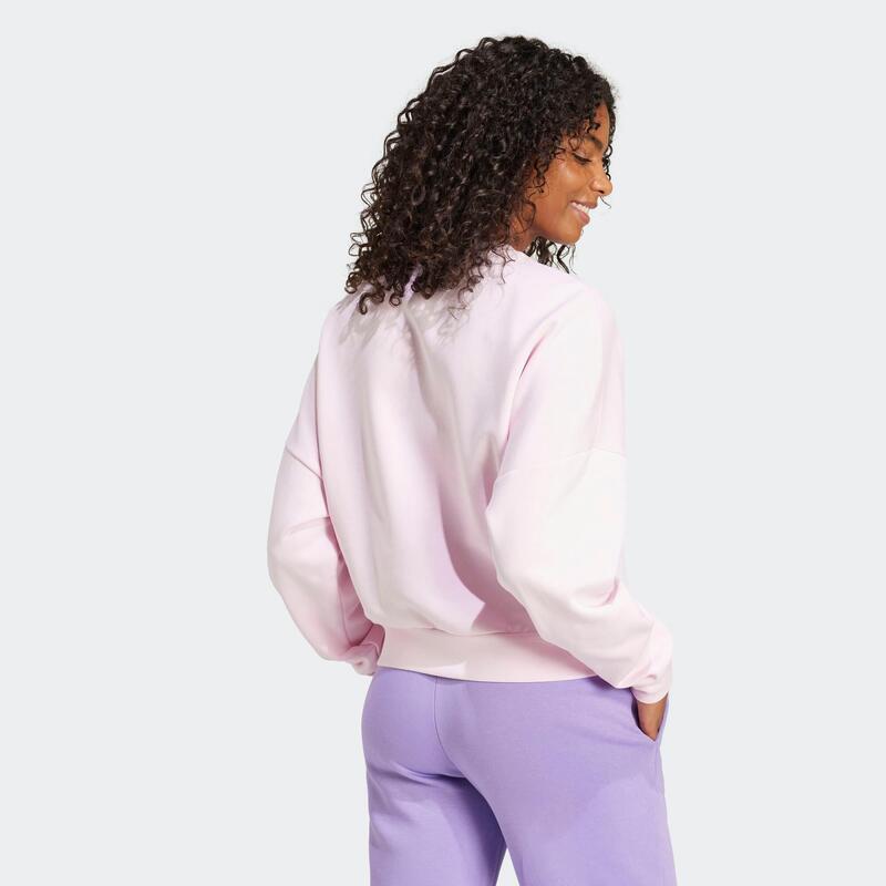 Sweat-shirt de fitness femme, rose