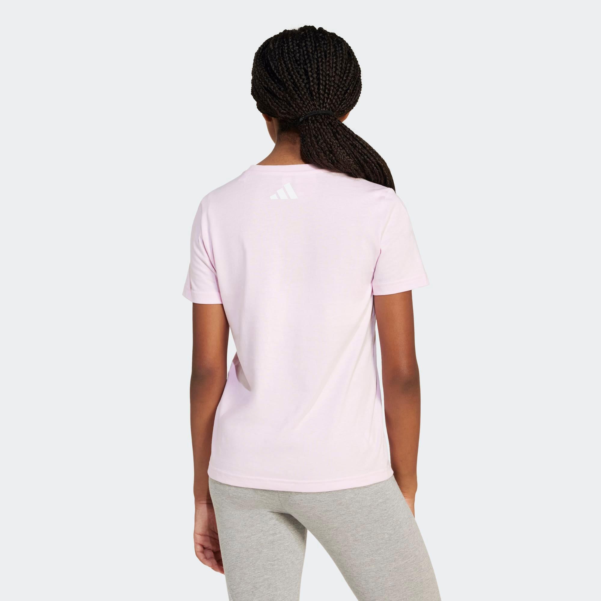 T-shirt ADIDAS bambina ginnastica regular fit cotone rosa 7/13