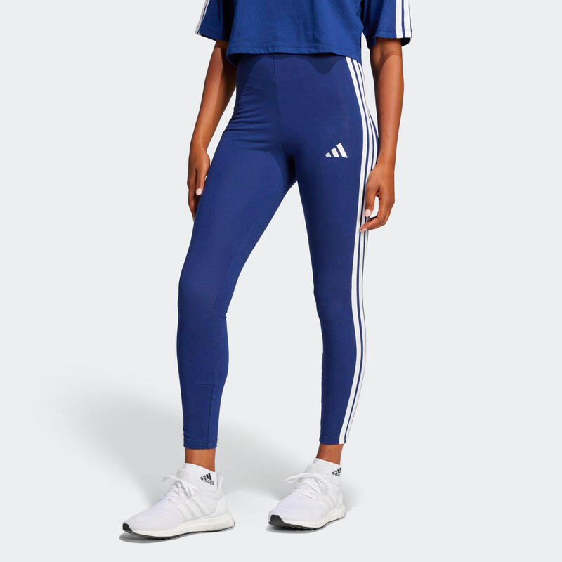 Colanți ADIDAS Fitness bumbac Albastru Damă